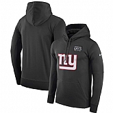 Men's New York Giants Anthracite Nike Crucial Catch Performance Hoodie,baseball caps,new era cap wholesale,wholesale hats